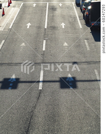 汽車行駛車道（俯視圖） 68147293