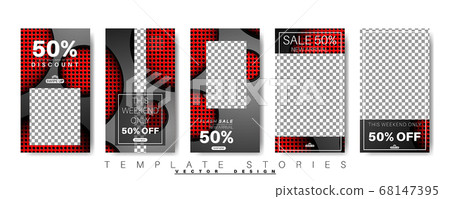 Editable template for social networking stories, 68147395