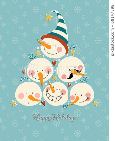 Snowman's Christmas Card Snowman's Christmas Card 68147598