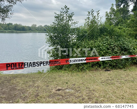 The Breitenauer See (Lake Breitenau) near Loewenstein is closed due to the Corona Pandemic in August 2020 The Breitenauer See (Lake Breitenau) near Loewenstein is closed due to the Corona Pandemic in August 2020 68147745