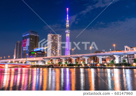 <<東京>>淺草晴空塔夜景 68147960
