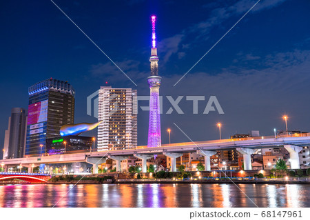 <<東京>>淺草晴空塔夜景 68147961