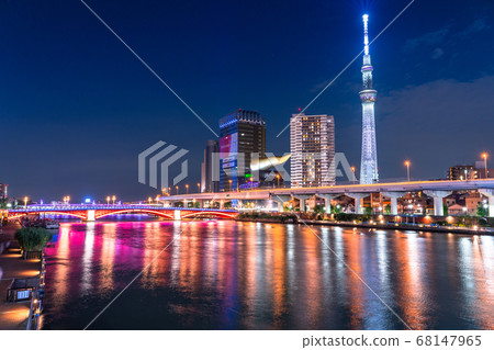 <<Tokyo>> Skytree night view, Asakusa <<Tokyo>> Skytree night view, Asakusa 68147965