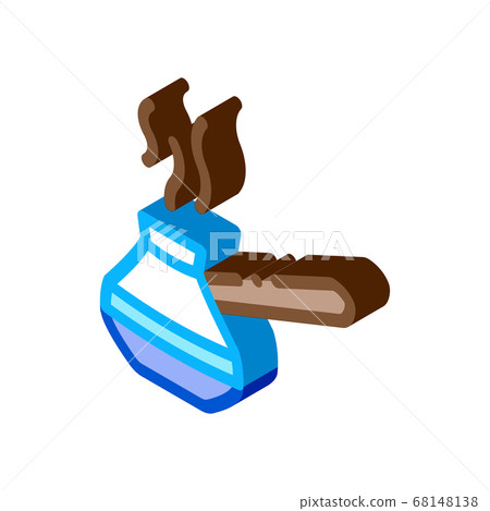 pot for boil coffee isometric icon vector illustration 68148138
