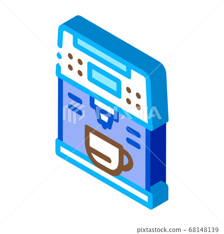 coffee machine gadget isometric icon vector illustration 68148139