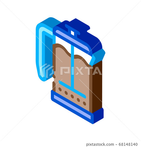 coffee glass pot isometric icon vector illustration 68148140