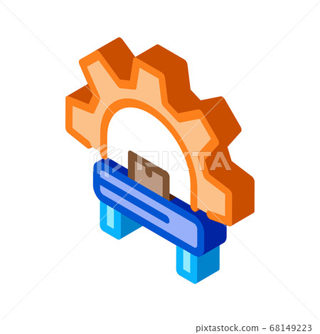 manufacturing equipment isometric icon vector... - Stock Illustration ...