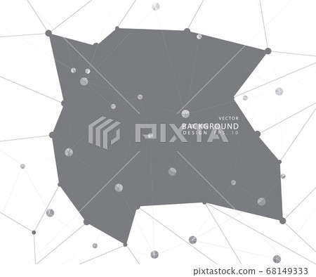 Geometric graphic background molecule and 68149333
