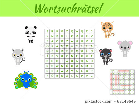 Word search puzzle. Clip cards 68149649