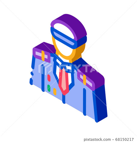 captain profession isometric icon vector illustration captain profession isometric icon vector illustration 68150217