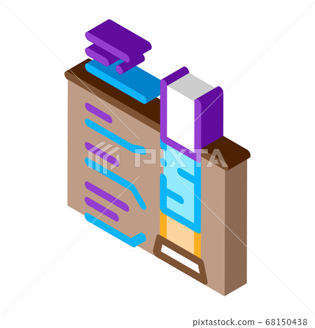 house foundation structure isometric icon vector illustration 68150438