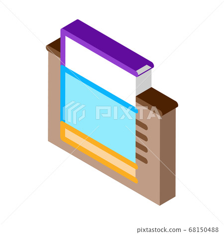 tiled foundation isometric icon vector illustration 68150488
