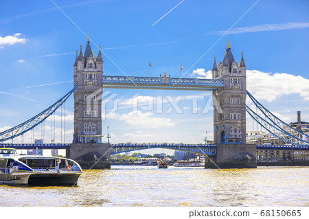 Tower Bridge landscape in London, England 68150665