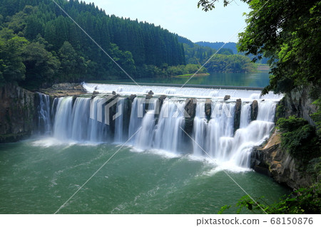 Summer fall waterfall Summer fall waterfall 68150876