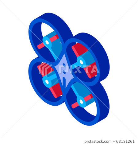 drone toy isometric icon vector illustration 68151261