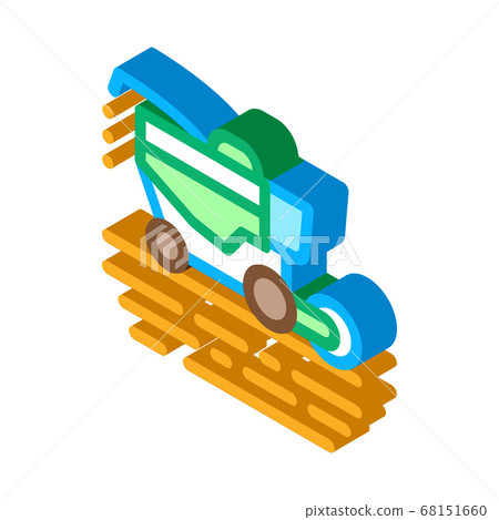 soy harvesting machine isometric icon vector illustration soy harvesting machine isometric icon vector illustration 68151660