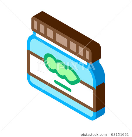 soy beans jar isometric icon vector illustration soy beans jar isometric icon vector illustration 68151661