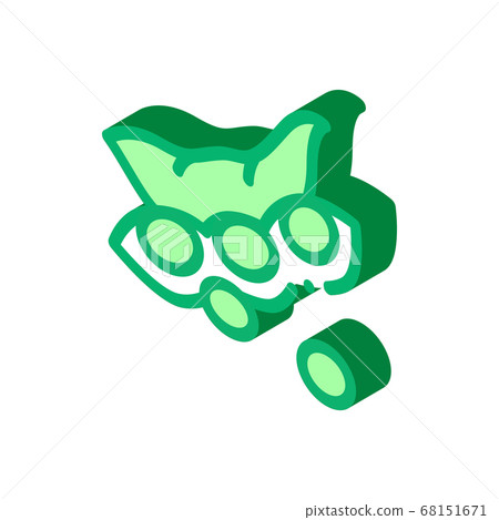 raw fresh soy bean isometric icon vector illustration raw fresh soy bean isometric icon vector illustration 68151671