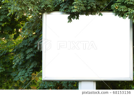 Empty billboard on the street Empty billboard on the street 68153136