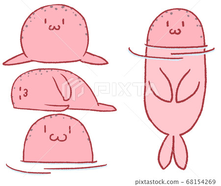 4 pastel seals (red) 4 pastel seals (red) 68154269