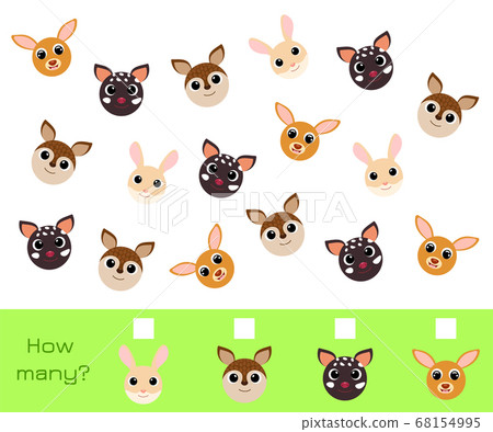 Counting Game for children with pictures. 68154995