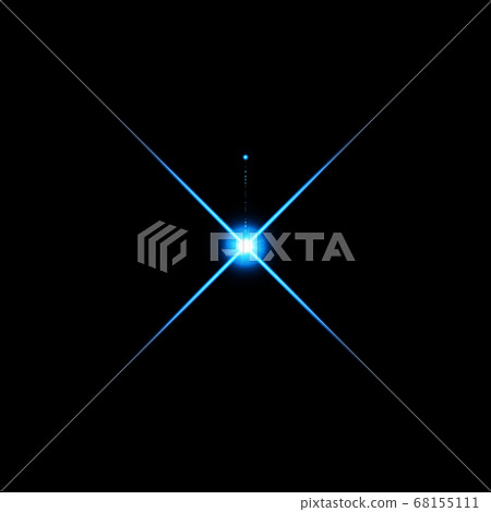 Blue warm color bright lens flare flashes leak for transitions on black background Blue warm color bright lens flare flashes leak for transitions on black background 68155111