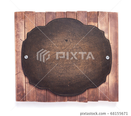 aged wooden nameplate aged wooden nameplate 68155671