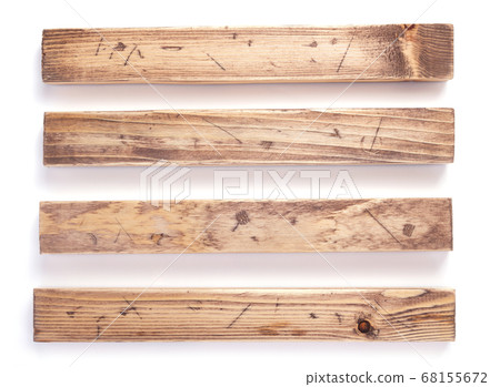 aged wooden board on white background aged wooden board on white background 68155672
