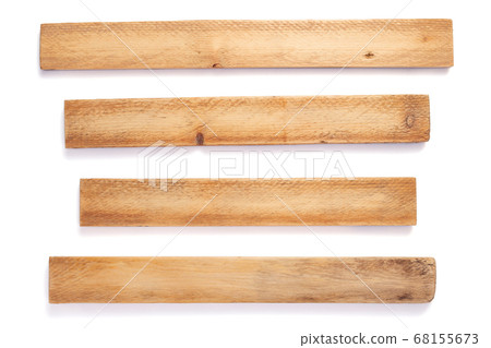 aged wooden board on white background aged wooden board on white background 68155673