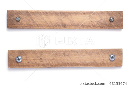aged wooden board on white background aged wooden board on white background 68155674