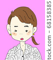馬尾辮的可愛女孩 68158385