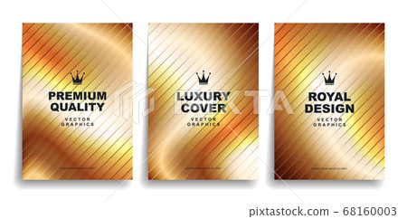 Set of luxury gold designer covers Set of luxury gold designer covers 68160003