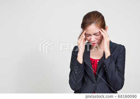Portrait of Asian businesswoman against white background Portrait of Asian businesswoman against white background 68160090