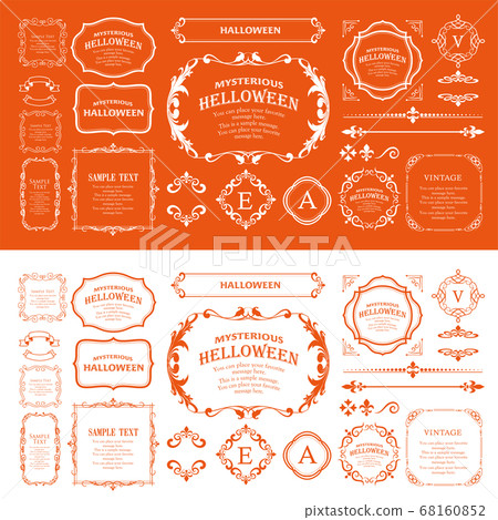 Halloween Frame Material, Happy Halloween, Party, Event, Decoration Material, Vintage Halloween Frame Material, Happy Halloween, Party, Event, Decoration Material, Vintage 68160852