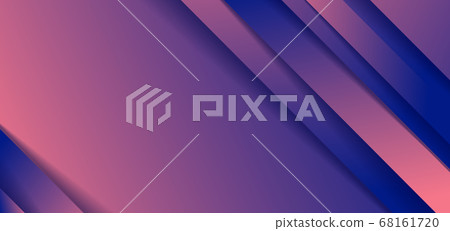 Abstract diagonal stripes blue and pink gradient 68161720