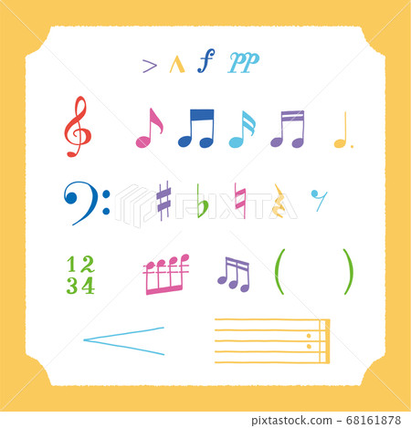 [Music] Vector illustration of cute hand-drawn musical notes 68161878