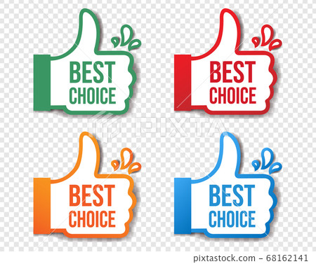 Best Choice Stickers Isolated Transparent Background 68162141
