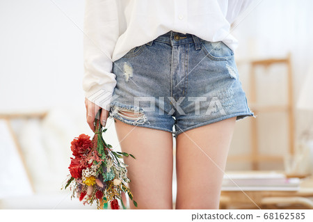 Young woman enjoying leisure at home Young woman enjoying leisure at home 68162585