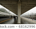 High-speed rail platform scenery along the line 68162996