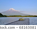 View of Mount Fuji from Lake Tanuki Pier 68163081