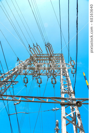 電線,鐵塔,無線電塔,電力線 電線,鐵塔,無線電塔,電力線 68163640