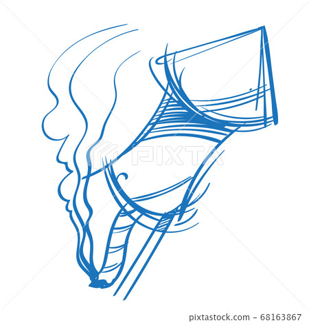 Firecracker sketch of the logo. Element for infographics in the hand drawing style. Firecracker sketch of the logo. Element for infographics in the hand drawing style. 68163867