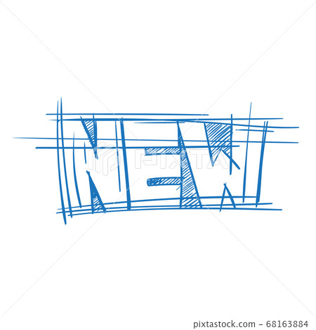 The inscription New is a sketch. 68163884