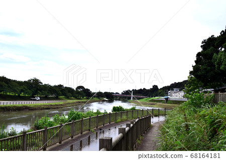 Shin-Kashigawa River Riverbed Iroha Water Park - Stock Photo