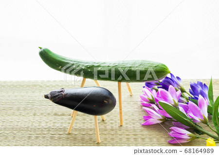 The offering of the spirit horse Obon 68164989