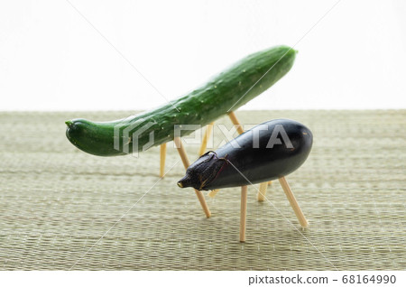 The offering of the spirit horse Obon 68164990