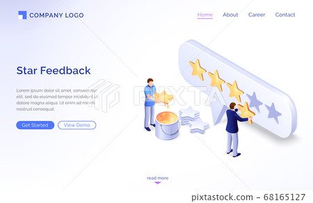 Landing page of star feedback model Landing page of star feedback model 68165127