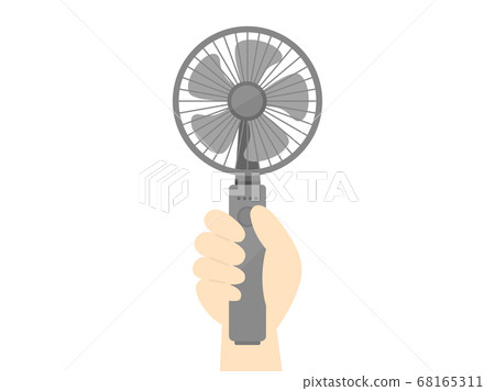 Handy fan illustration 68165311