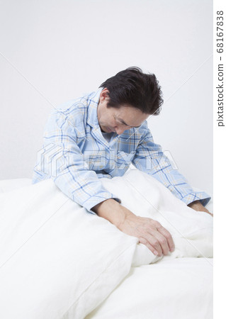 Sleepless middle-aged men 68167838