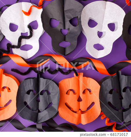 Halloween, holidays and decoration concept - 68171017